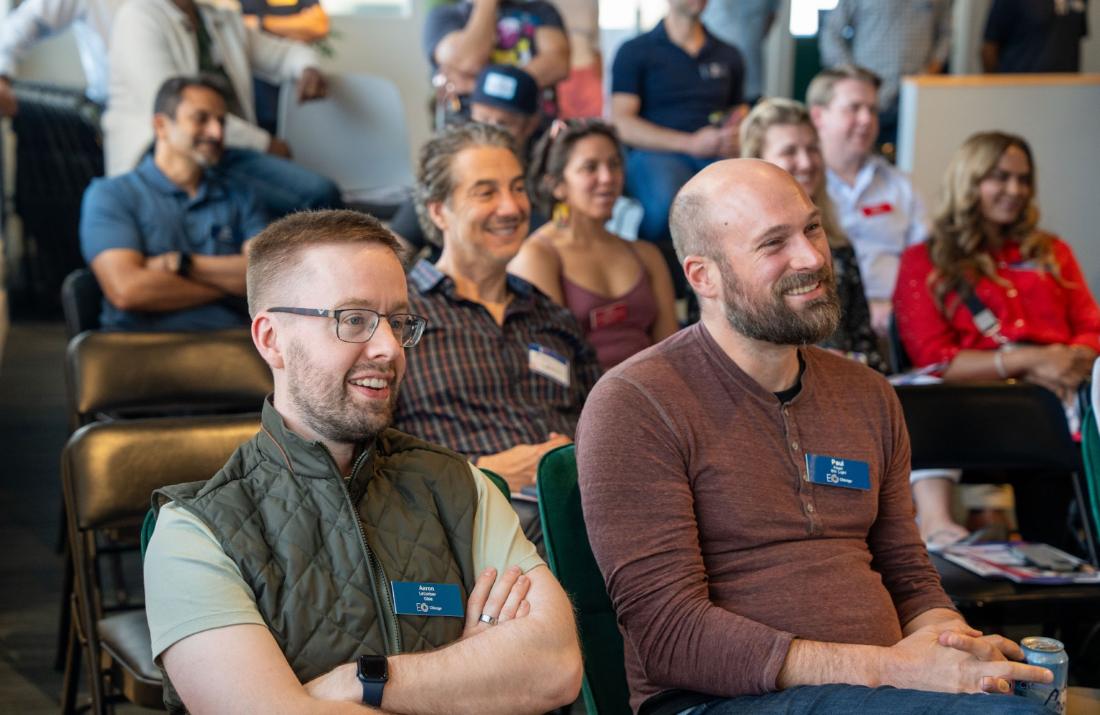 Founders in the audience at an EO Chicago event